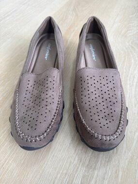 comfortview Taupe Slip-On Driving Moccasins